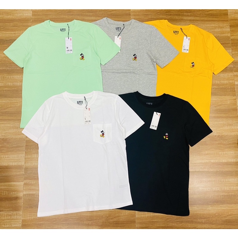 ÁO THUN TRƠN TAY NGẮN MICKEY THÊU