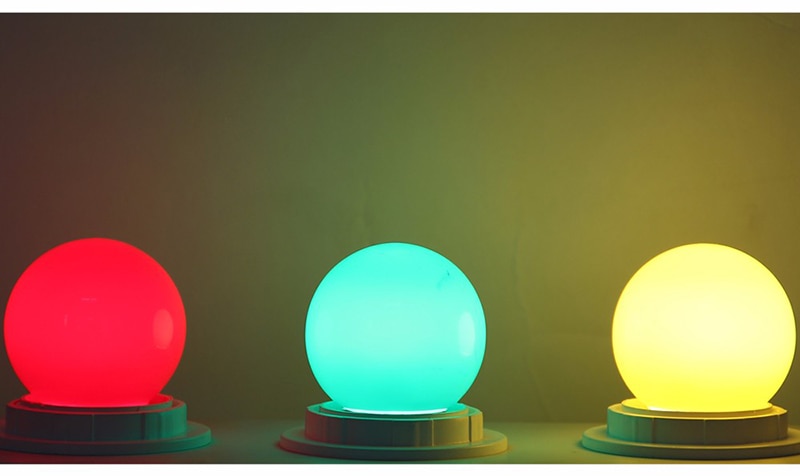 Bóng Đèn led E27 Tiết Kiệm Điện 3W Nhiều Màu Sắc