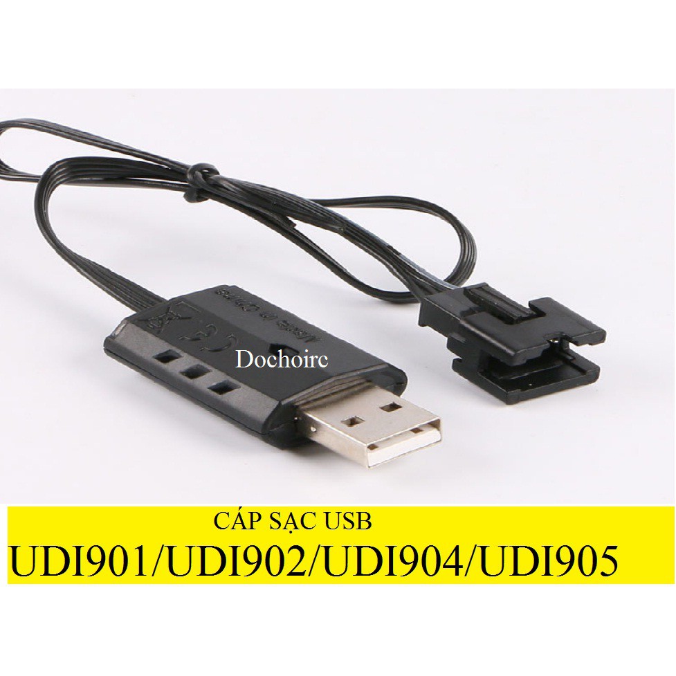 Cáp sạc USB cổng SM4P cho Pin cano Udi 901-902-904-905