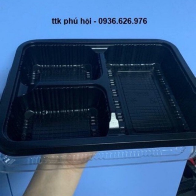 Hộp nhựa 3 ngăn đựng cơm