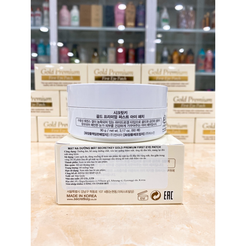 Mặt Nạ Mắt Secret Key Gold Premium First Eye Hàn Quốc