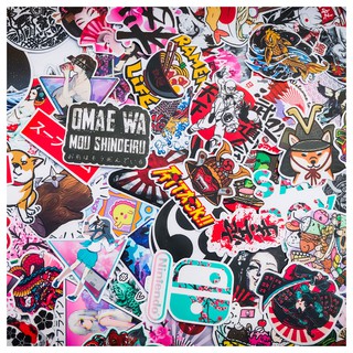 Combo 25 - 100 sticker trang trí Nhật Bản