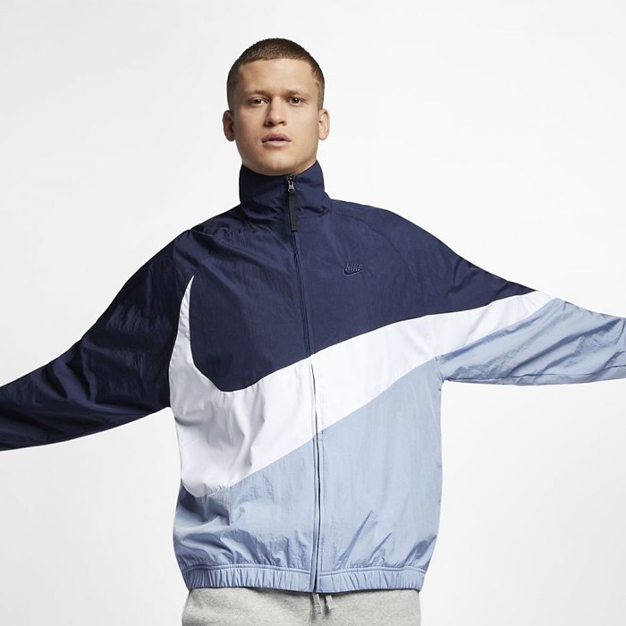 [CHÍNH_HÃNG] ÁO KHOÁC NIKE SPORTWEAR SWOOSH WOVEN JACKET - XANH PHỐI XANH NAVY