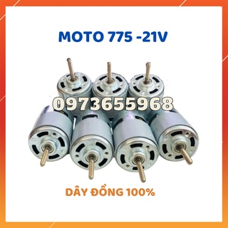 Motor 755 , động cơ 755 - 21v cho máy cắt cỏ dùng pin hoặc chế máy mài, máy cắt, máy khoan - cam kết dây đồng 100%