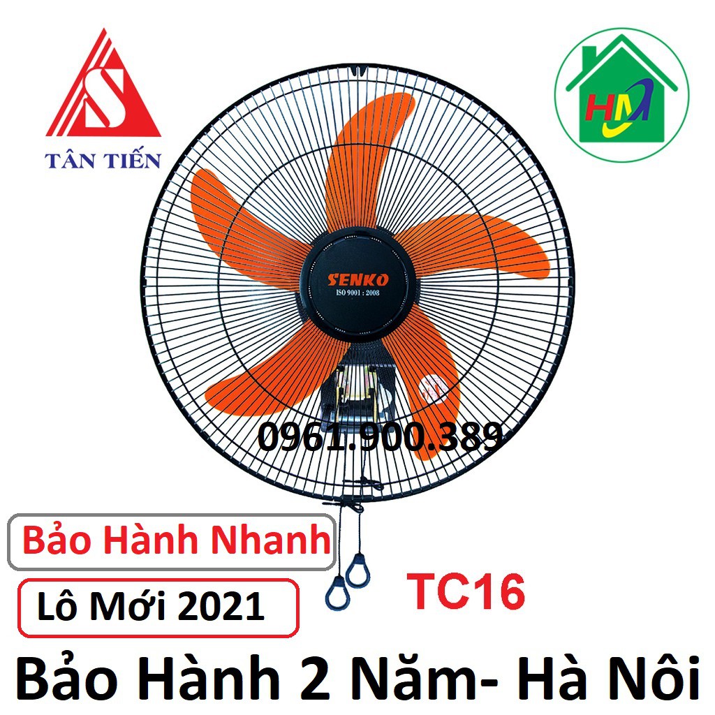 Quạt Treo Tường Senko TC16-2 Dây- 5 Cánh- Bảo Hành 2 Năm-Quạt Điện Treo Tường Giá Rẻ CHÍNH HÃNG