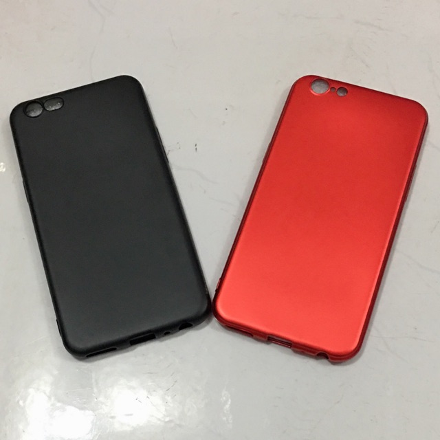 Ốp lưng oppo A39 dẻo nhung mịn, ( Đen,đỏ)