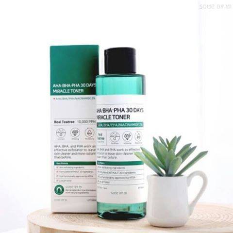 Nước Hoa Hồng Thần Kỳ Tái Tạo Da Some By Mi AHA-BHA-PHA 30 Days Miracle Toner 150ml (Trị Sạch Mụn Chỉ Trong 30 Ngày)