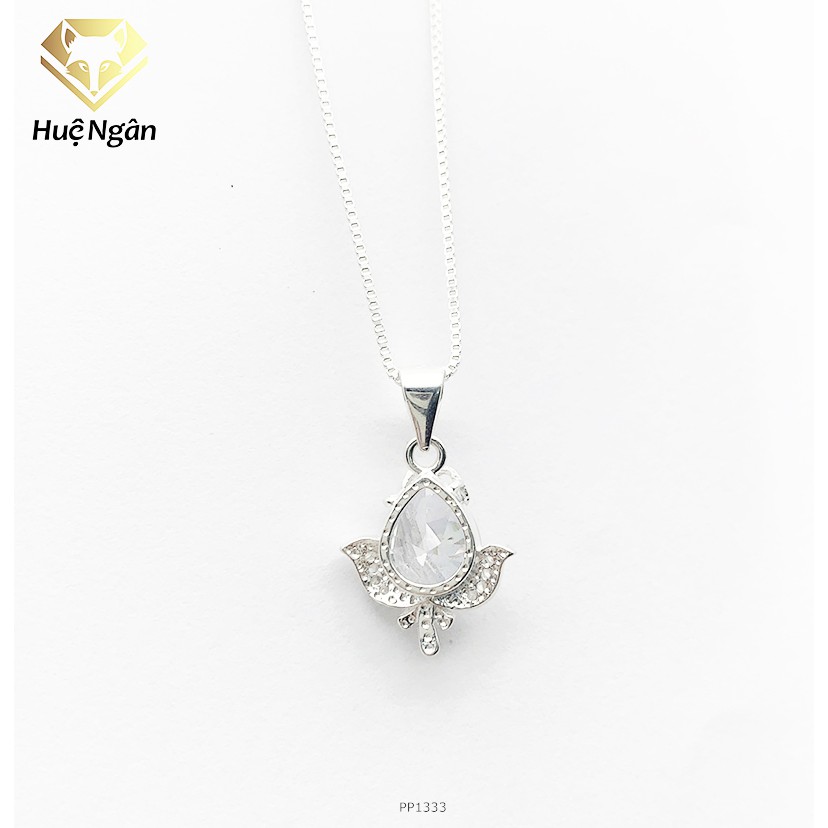 Dây chuyền bac 925 Huệ Ngân - Hoa Hồng Tình Yêu PP1333