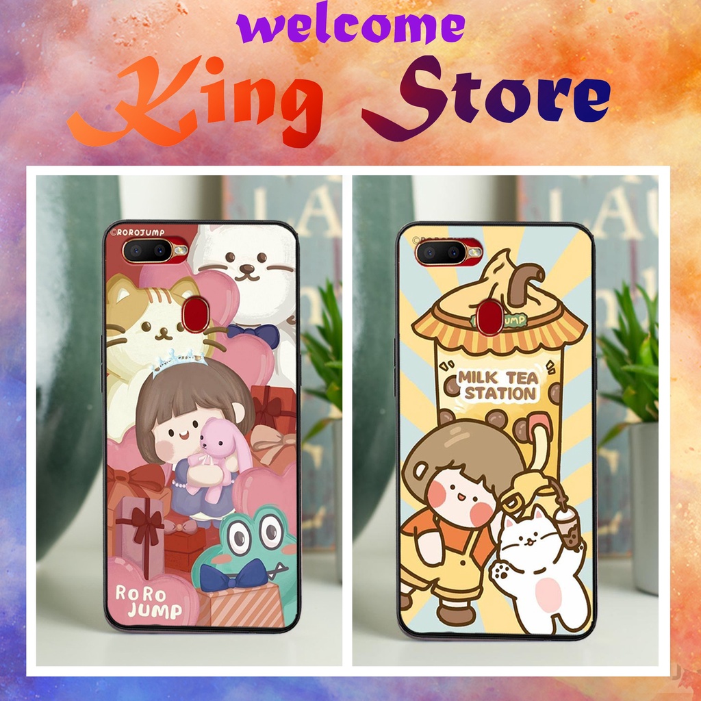 [SIÊU ƯU ĐÃI] Ốp lưng Oppo A1K/A3S/A5S/A7/A12 in hình BÉ TRÀ SỮA siêu đẹp, độc, lạ_KINGSTORE.HN_Ốp lưng điện thoại