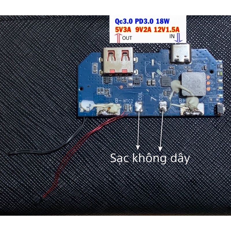 Mạch sạc dự phòng Xmobile Powerlite P106WD QC 3.0 18w