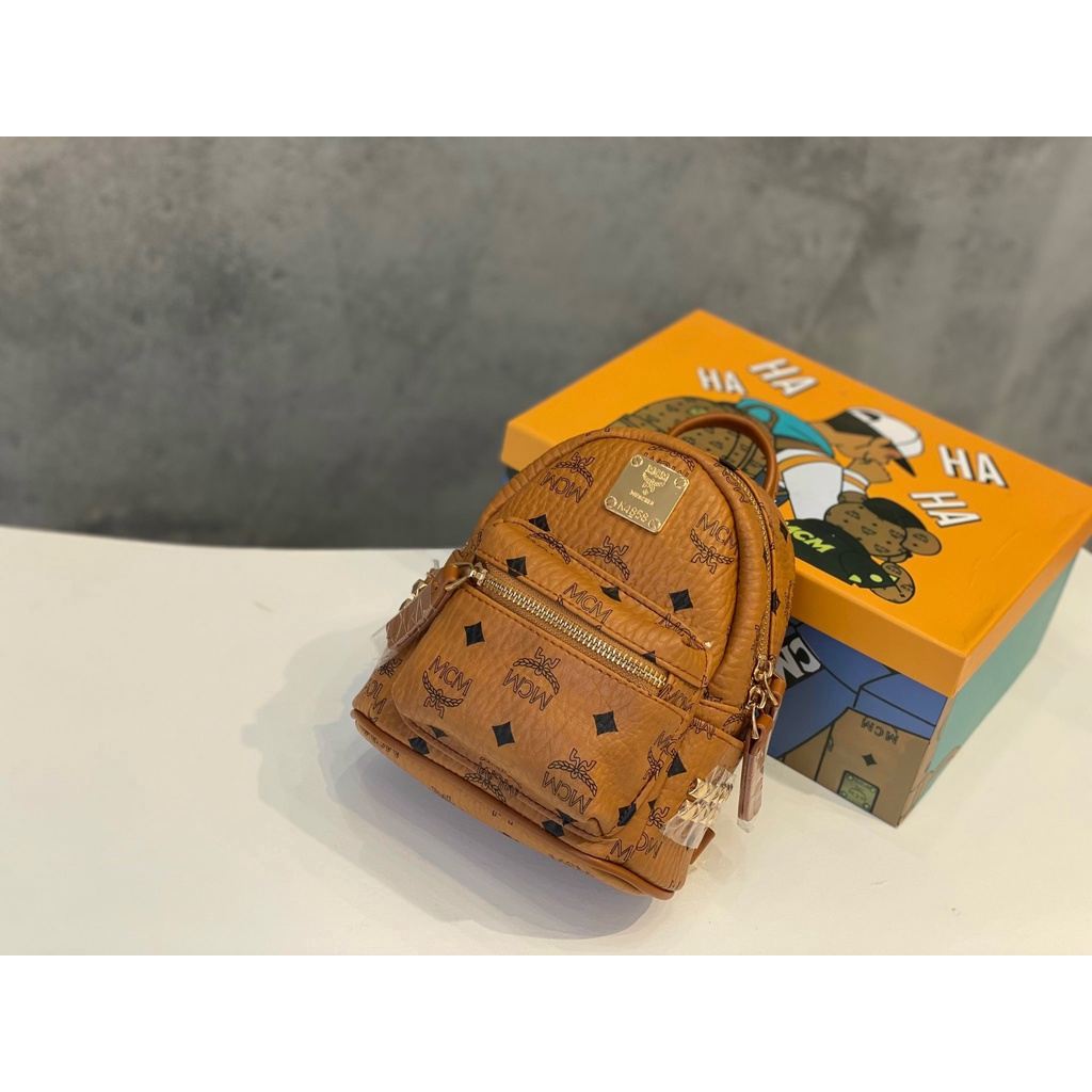 Balo MC.M kèm móc fullbox size 18cm