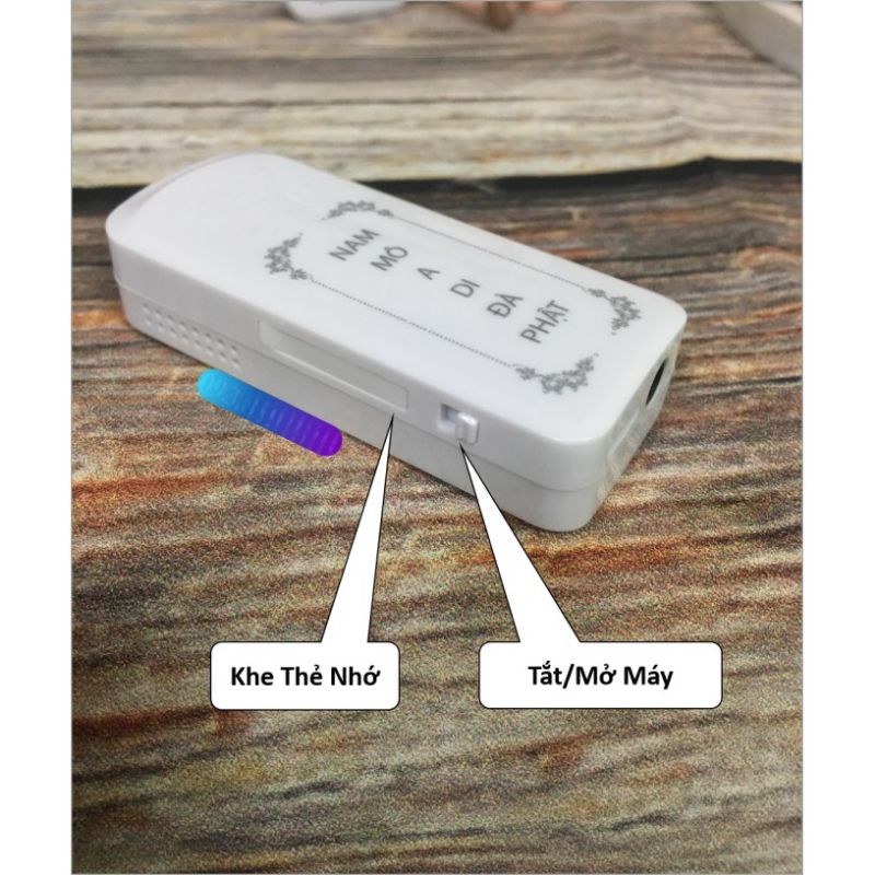 Máy Niệm Phật Tí Hon - Máy Niệm Phật Mini có khe cắm thẻ nhớ