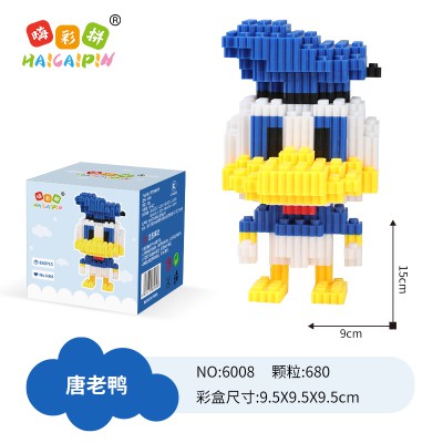 Mô Hình Đồ Chơi Lắp Ráp Lego Nhân Vật Hoạt Hình Truyện Tranh Chuột Mickey Và Vịt Donald Mario Kitty Pikachu Khủng Long