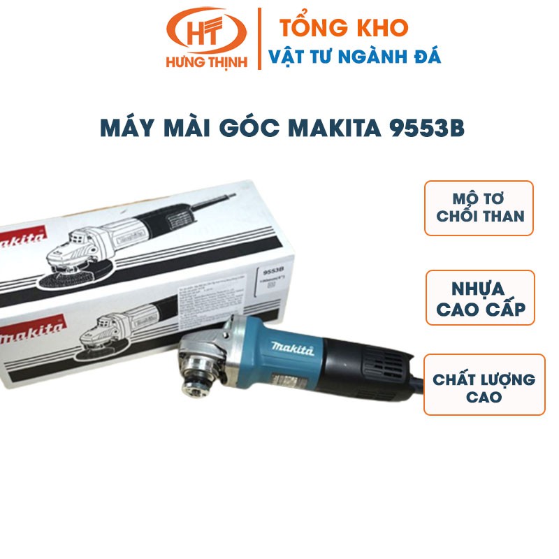 Máy mài góc Makita 9553B FREESHIP Gia công tỉ mỉ, cầm tay chắc chắn Cam kết chính hãng, bảo hành 6 tháng.