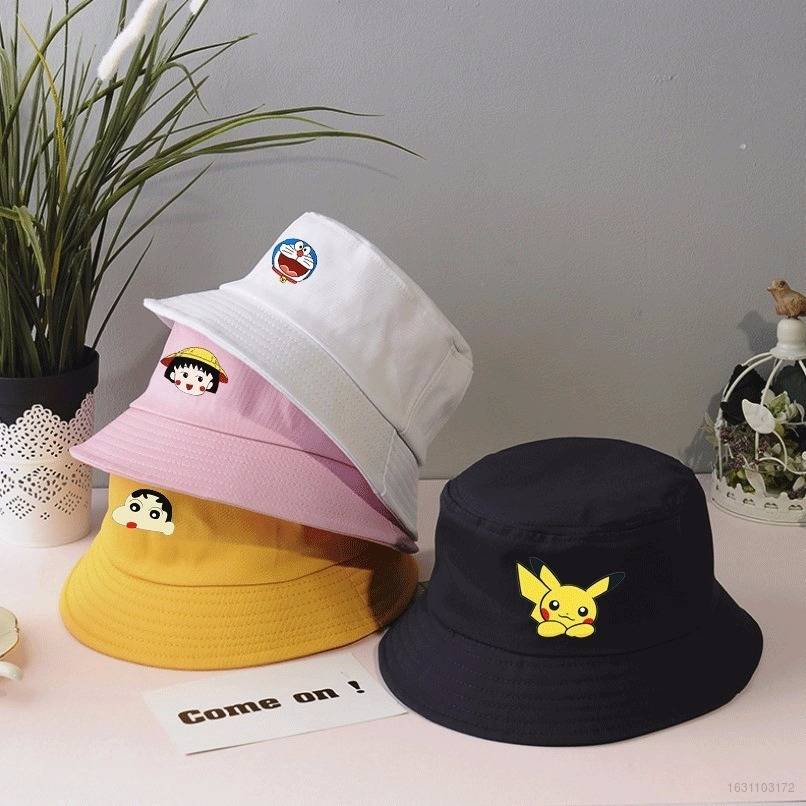 Mũ đội họa tiết pikachu doraemon dễ thương thời trang