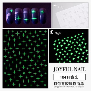 sticker dán móng tay dạ quang mẫu mới