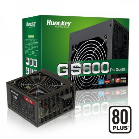 (600W) Nguồn máy tính ATX chứng chỉ 80 Plus - Huntkey GS600