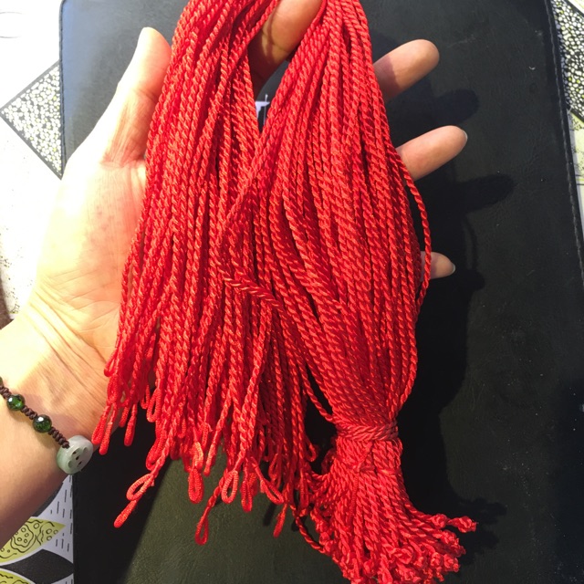 Dây dù xoắn màu đỏ