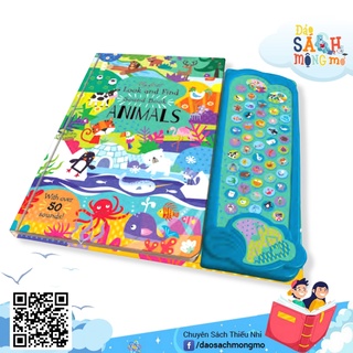 Đồ chơi phát tự động 50 âm thanh các loài động vật: my first look and find sound book animals - npp