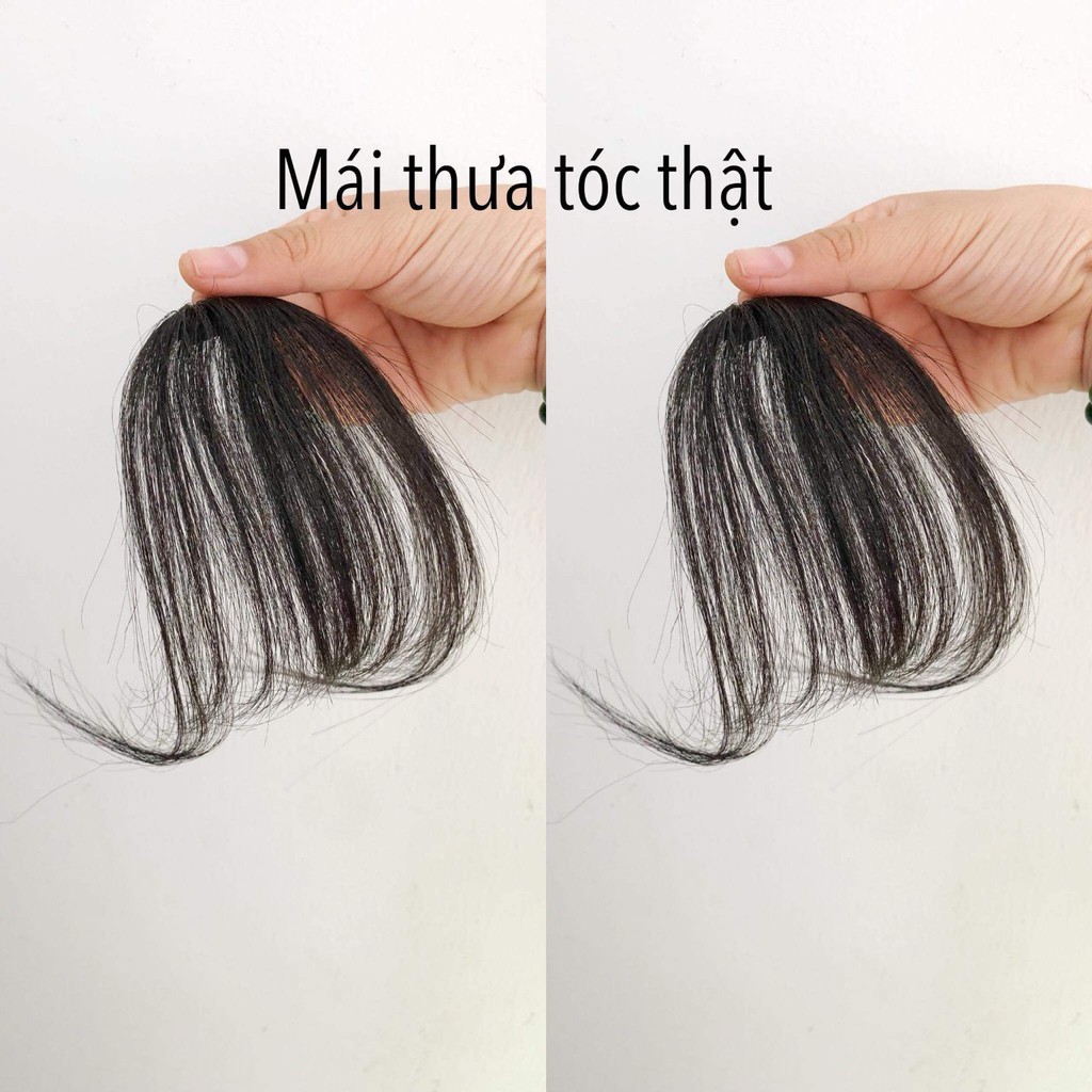 Mái thưa tóc thật dệt tay (hình thật 100%)