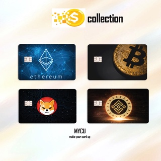 Miếng dán thẻ ngân hàng/dán thẻ ATM-BTC-Trang trí thẻ ATM, thẻ Xe, thẻ Thang Máy (Chống Nước, Chống Xước)