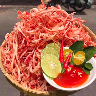 Mực Sợi Hấp Nước Dừa Túi 1Kg