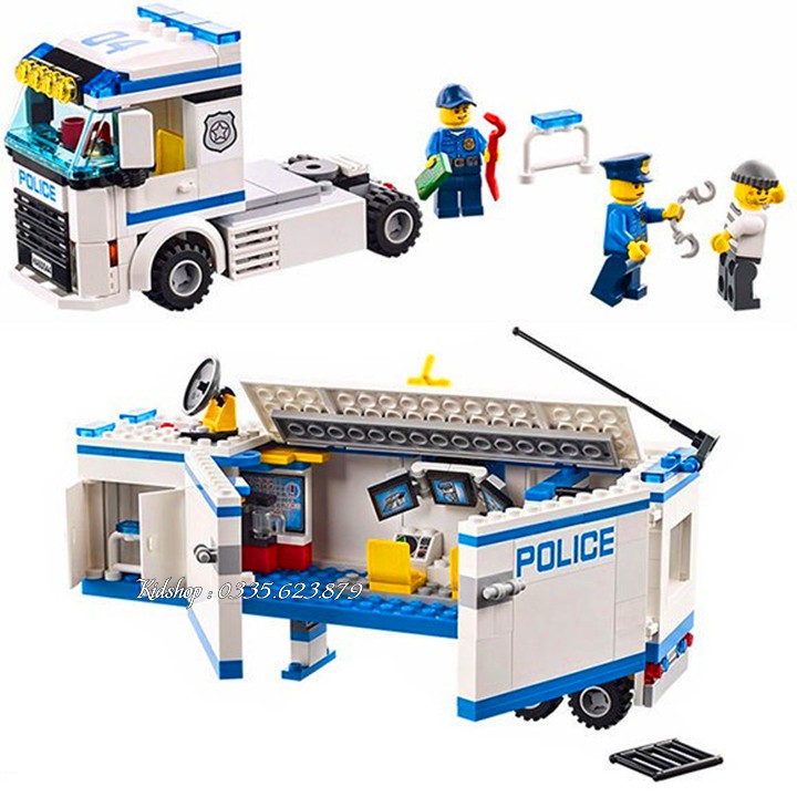 Bộ Lego Xếp Hình Ninjago Xe Cảnh Sát 😍 Gồm 394 Chi Tiết 😍 Lego Ninjago Lắp Ráp Đồ Chơi Cho Bé