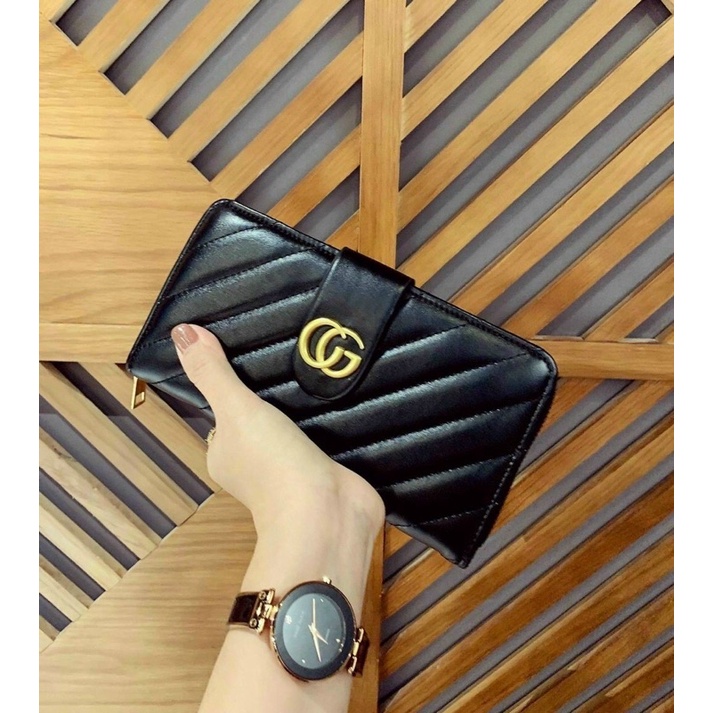 Ví cầm tay nữ tag c.g trần gân nhiều ngăn TX678
