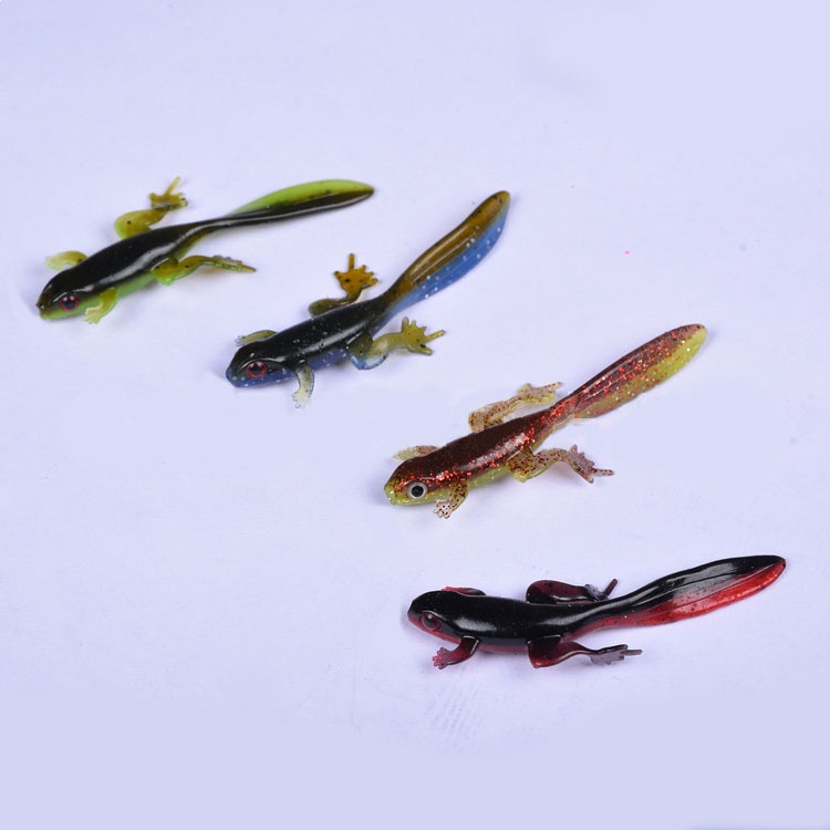 Mồi Câu Cá Giả Bằng Cao Su Silicone Mềm 8cm/3.8g Hình Sâu Bướm 3D