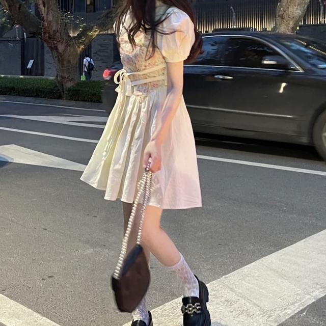 Set Đầm Hoa Hai Dây + Áo Khoác Ngoài Thiết Kế Mới Thời Trang Mùa Hè Theo Phong Cách Pháp Dành Cho Nữ