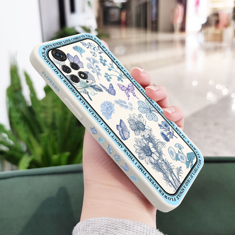 Ốp Điện Thoại Hình Hoa Phong Cách Vintage Cho Xiaomi Redmi Note 11 11s Pro plus + 11T 4G 5G