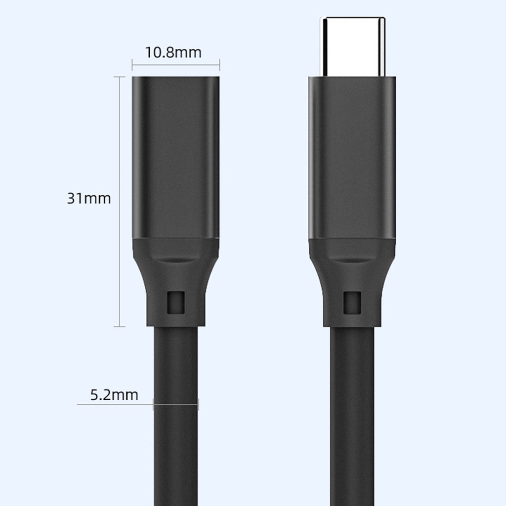 Dây Cáp Nối Dài Type-C USB 3.1 Tốc Độ Cao 1m Type-C Cho Máy Tính Để Bàn