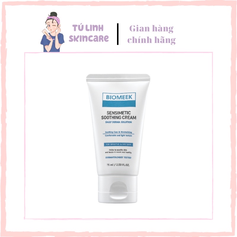 Kem Dưỡng Cho Da Nhạy Cảm Biomeek-Giữ Ẩm, Phục Hồi Làn Da Mỏng, Yếu, Nhạy Cảm