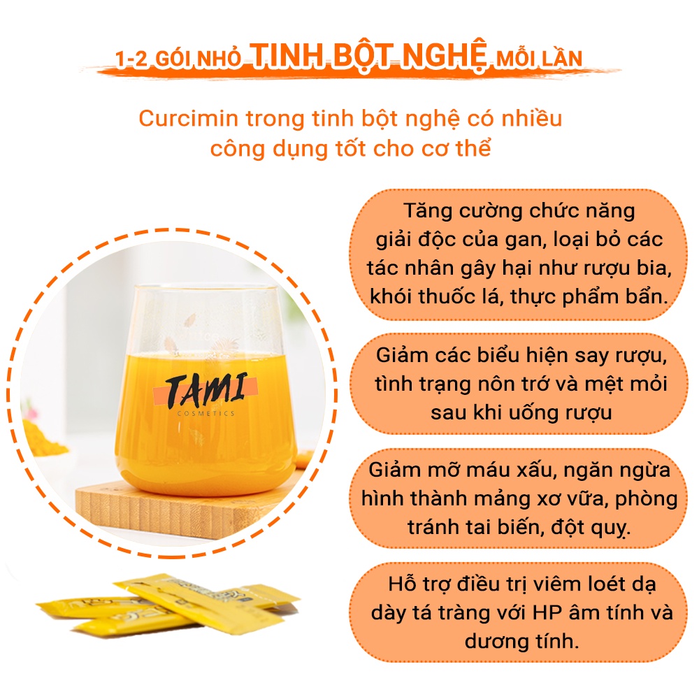 Tinh Bột Nghệ Giải Rượu Orihiro Nhật Bản giúp giải rượu nhanh, tăng cường chức năng gan gói 1,5gx20 TM-OR-TUR01