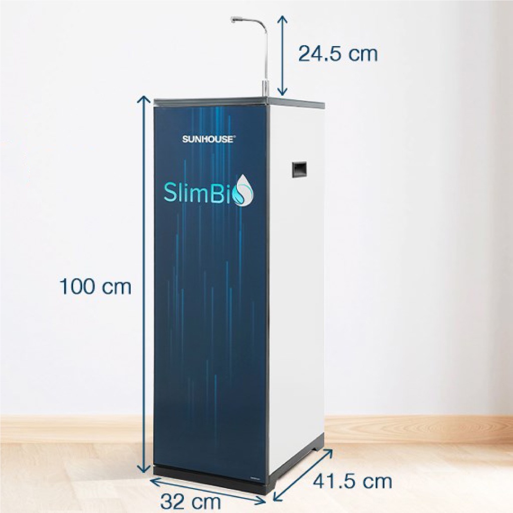 Máy Lọc Nước RO Sunhouse SHA76214CK Slimbi 9 Lõi 3 Chế Độ Nóng Nguội Lạnh