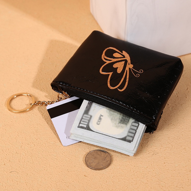 Ví Mềm Cầm Tay Họa Tiết Bướm Nhiều Màu Sắc Cho Nữ