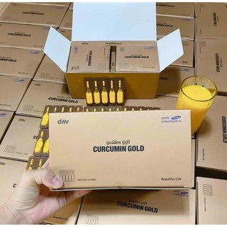 Nghệ Nano Curcumin Gold Hàn Quốc 100 Ống đẹp da, giữ dáng, chống lão hóa CHÍNH HÃNG