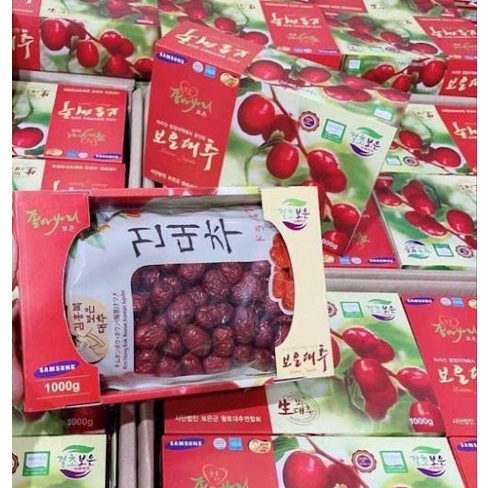 Táo đỏ Hàn Quốc sấy khô 1kg Date T10/2023