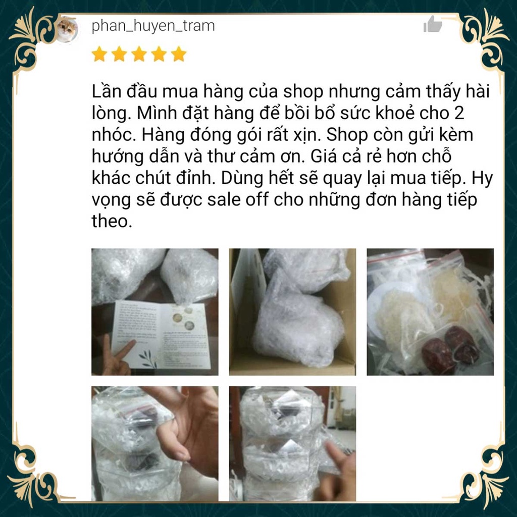 Tổ yến sào vụn tinh chế nguyên chất cho bé baby kèm nguyên liệu chưng yến | BigBuy360 - bigbuy360.vn