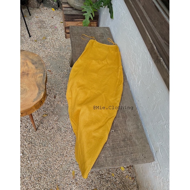 MIE MIN Váy hai dây Linen Mie chất Linen tưng (Hình ảnh tự chụp của shop)