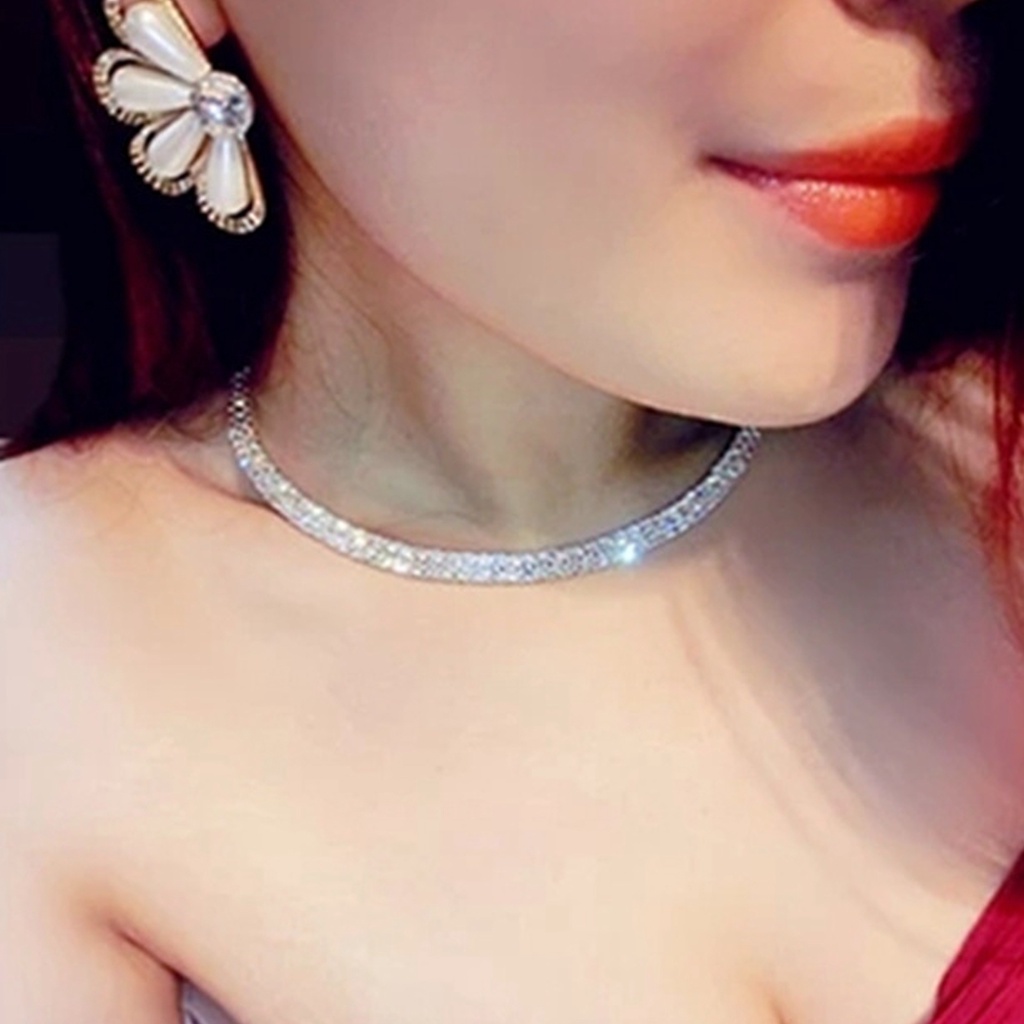 Vòng Cổ Choker Đính Đá Thời Trang Cho Nữ