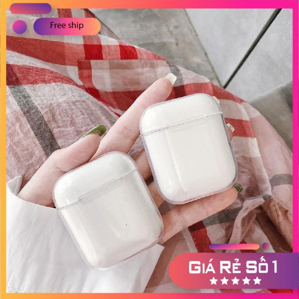 Airpods Case ⚡Freeship ⚡ VỎ BỌC AIRPODS TRONG SUỐT Airpods 1/ 2/ i12/ Pro- Châts Case Store