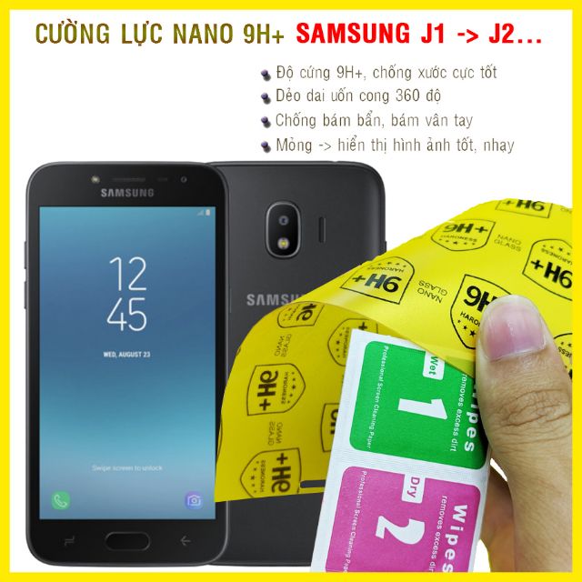 Dán cường lực dẻo nano trong hoặc nhám cho Samsung J1 2016/ J2 core/ J2 Prime/ J2 Pro
