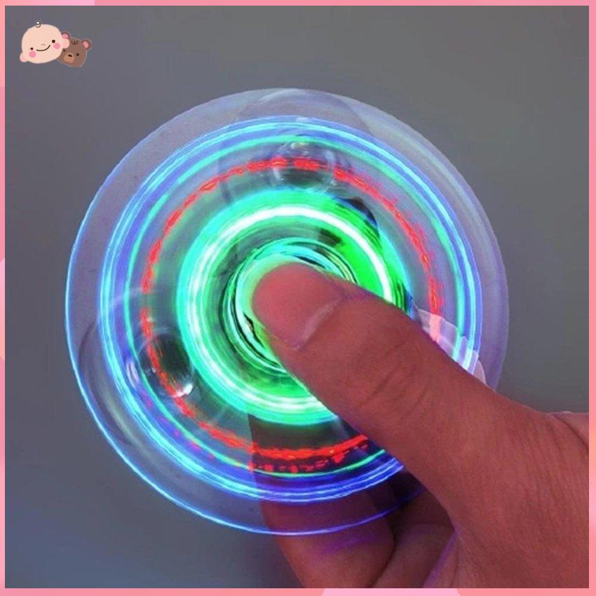 Con quay đồ chơi fidget spinner bằng pha lê nhiều màu sắc Led