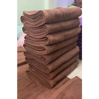 Khăn tắm cotton xuất Nhật dư màu nâu KT 80x140cm