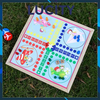 Đồ chơi trẻ em cờ đa năng 3 in 1: cờ búng – cờ caro – cờ ludo (cá ngựa), boardgame cao cấp - 𝗟𝗨𝗖𝗜𝗧𝗬