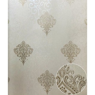 SALE-giấy dán tường vân nổi hoa văn châu âu tân cổ đẹp