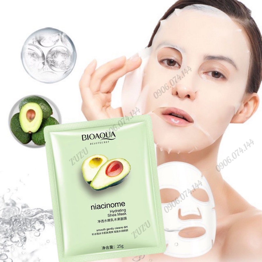 MẶT NẠ QUẢ BƠ CẤP ẨM LÀM DỊU LÀM MÁT PHỤC HỒI DA SAU TỔN THƯƠNG GIÚP MỜ THÂM THU NHỎ LỖ CHÂN LÔNG SamBeauty