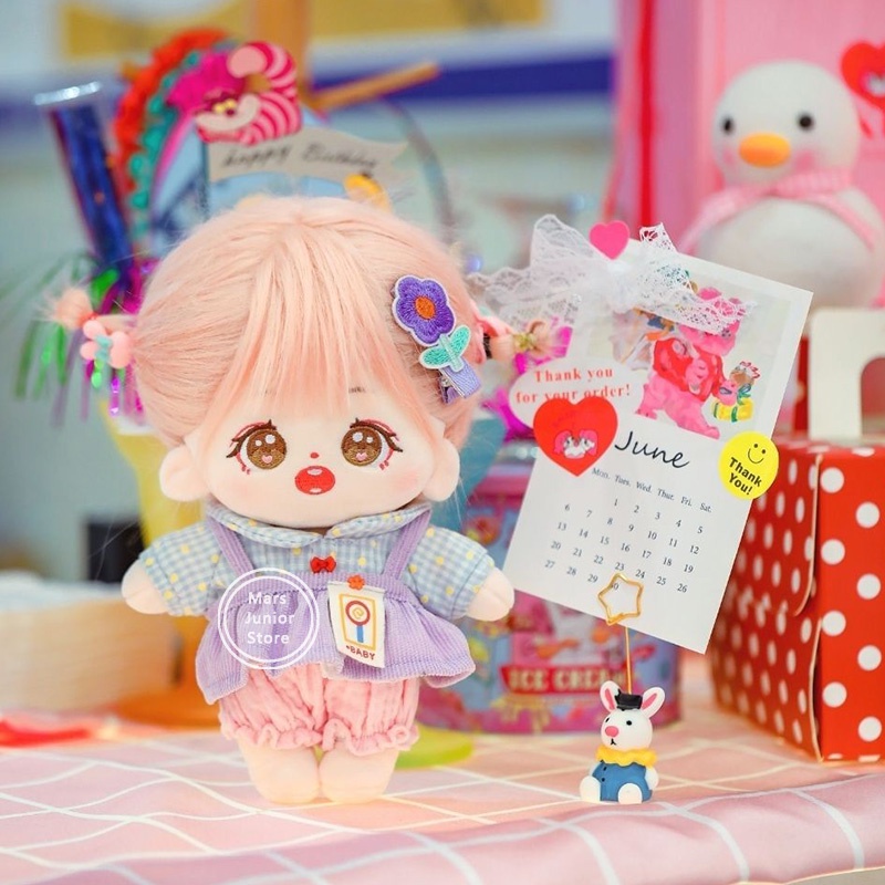 Búp Bê Nhồi Bông 20Cm Hình Jennie Lisa Rose Jisoo TWICE Aespa Pink Hair Dễ Thương