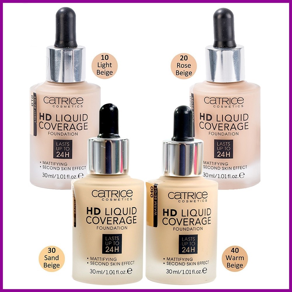 Kem nền catrice 24h hd liquid coverage foundation